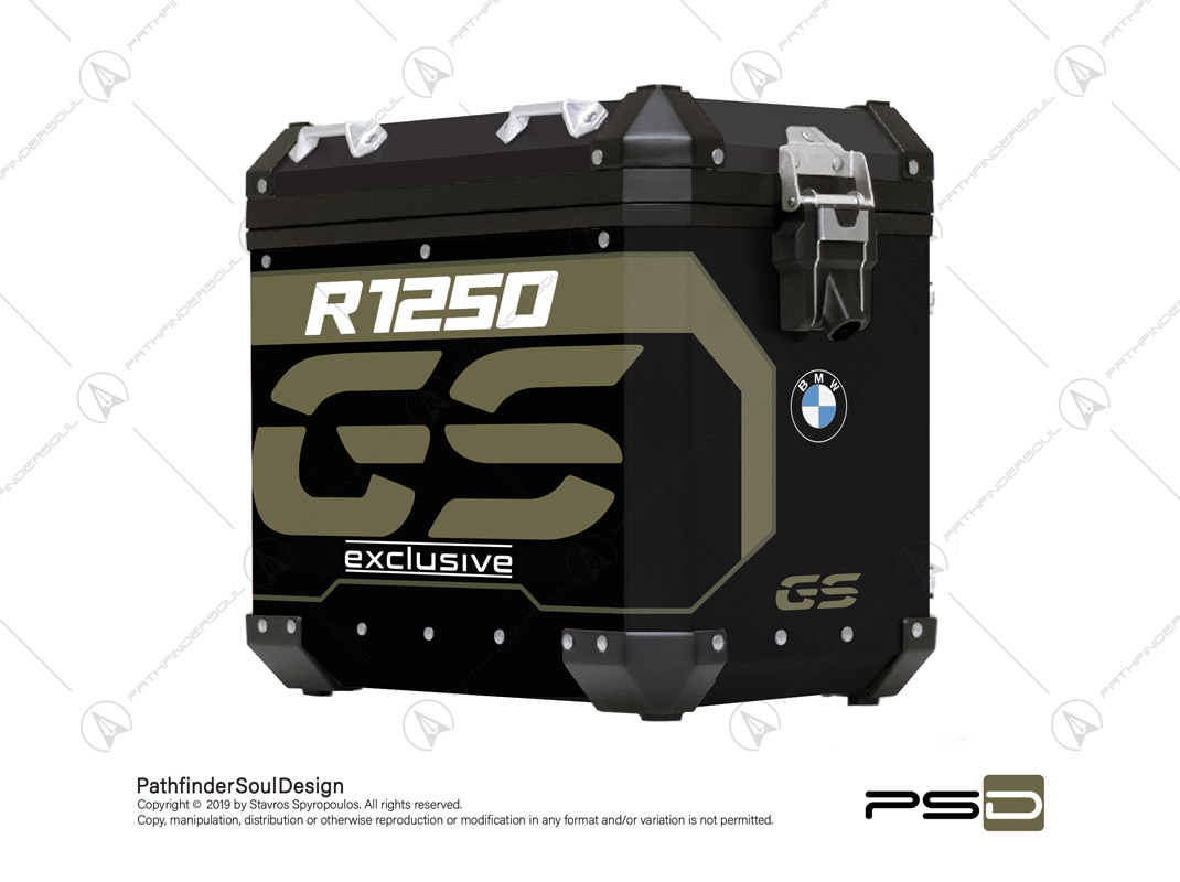 R1250GS Adventure Style Exclusive pannier decal stickers set