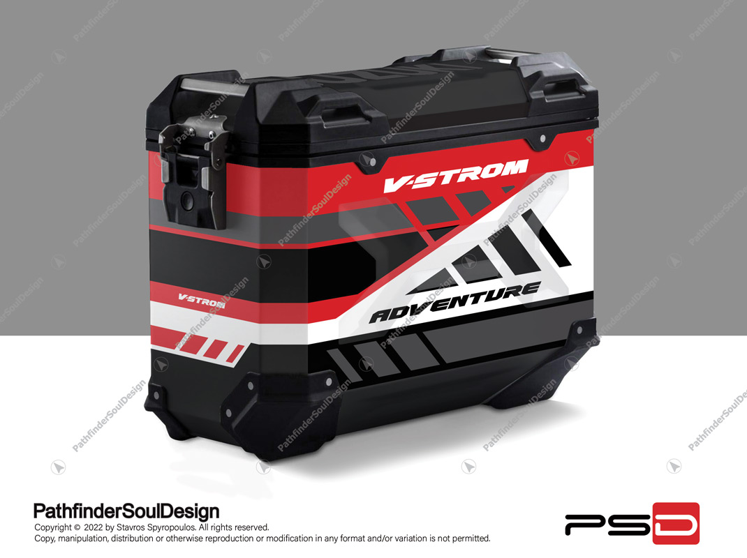 v-strom 1050xt 1050 xt stickers for panniers